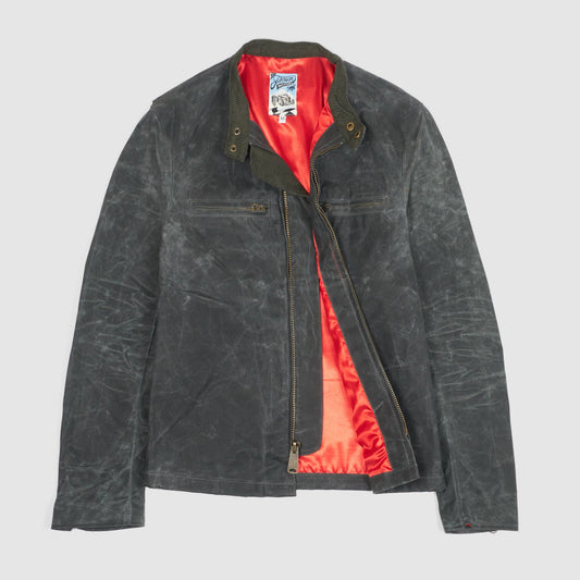 Johnson Motors Heavy Canvas Waxed Cafe Racer Jacket