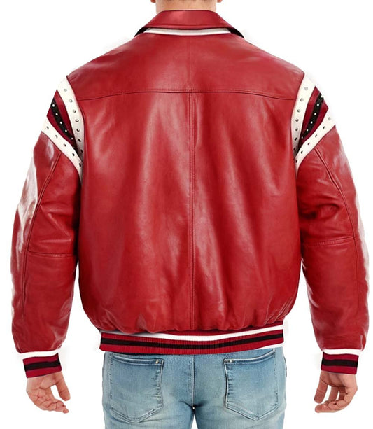 78 Vintage Red Leather Jacket - Vox Leather