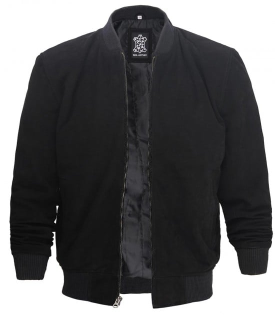 Adamsville Mens Black Suede Jacket - Vox Leather