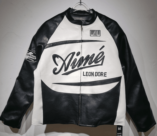 Aime Leon Dore Leather Vintage Racing Jacket - Vox Leather