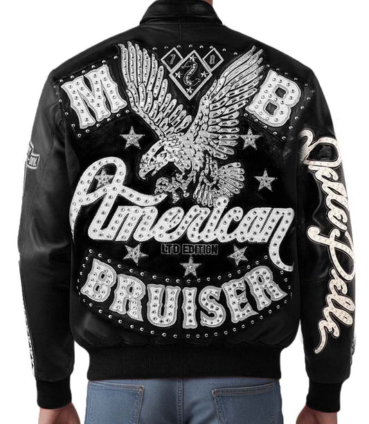 American Bruiser Black Leather Jacket - Vox Leather