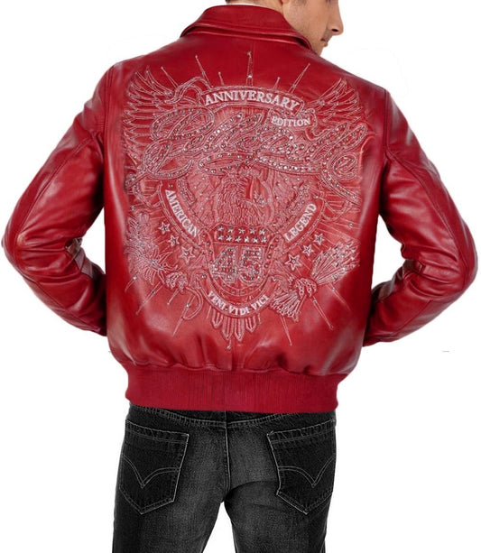 American Legend Red Leather Jacket - Vox Leather