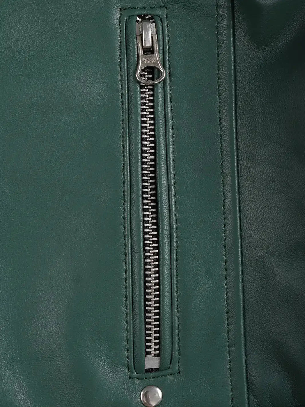 Austin Women Cafe Racer Green Leather Jacket - Rare Leather