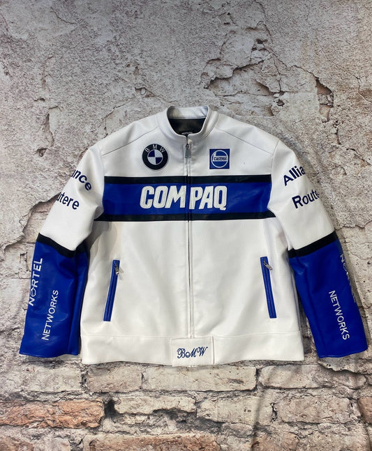 BMW Leather Vintage Racing Jacket - Rare Leather Order Now !!