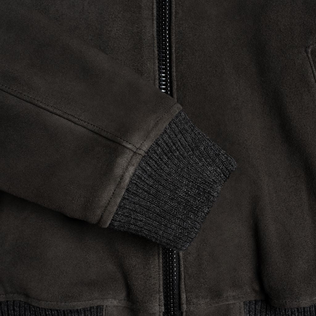 Bomber Jacket | Dark Grey - Vox Leather