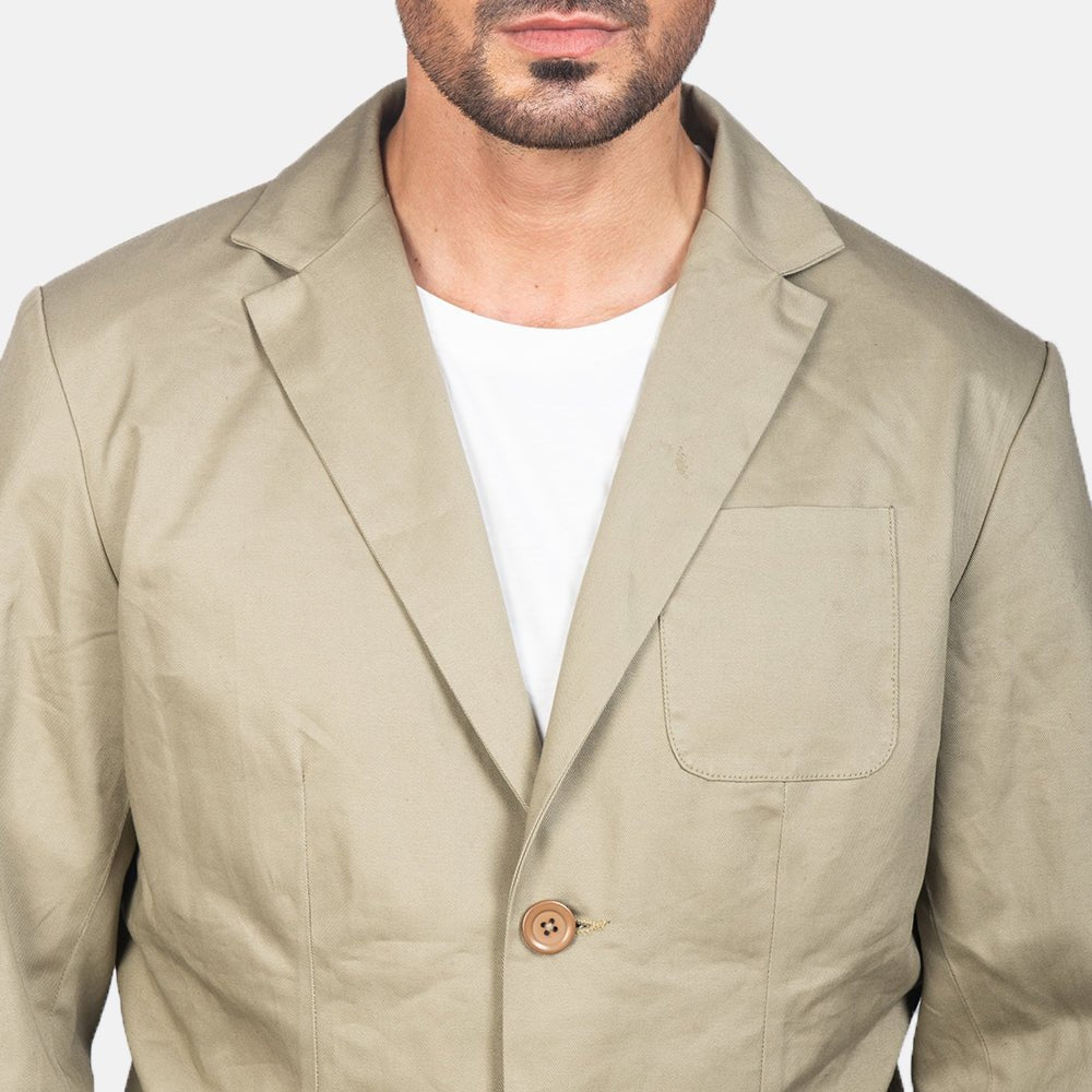 Borges Beige Blazer - Vox Leather