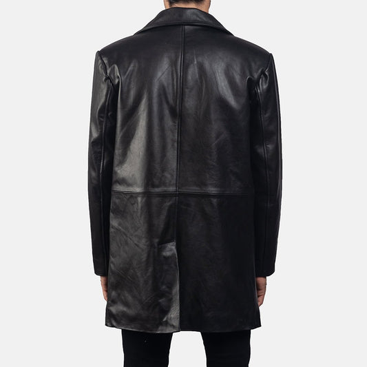 Classmith Black Leather Coat - Vox Leather