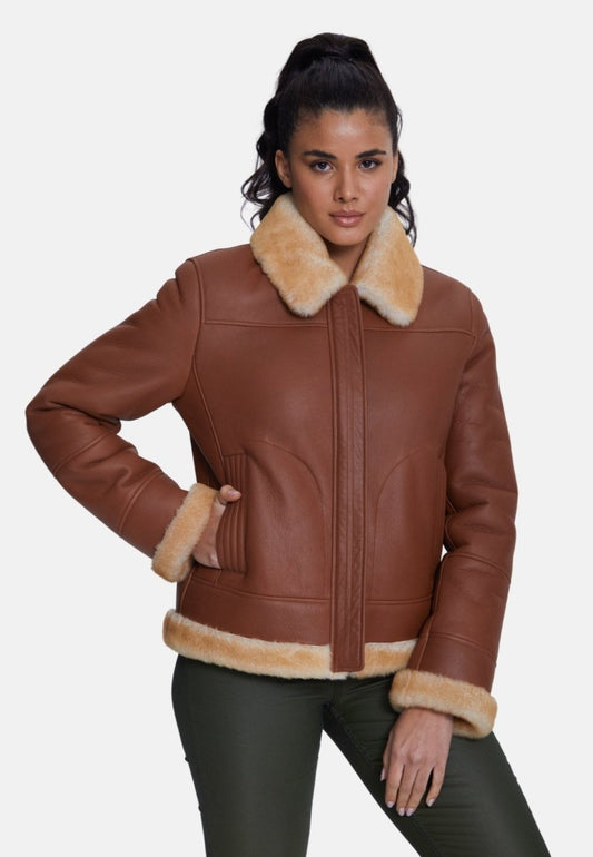 Clementine Sheepskin Jacket - Vox Leather