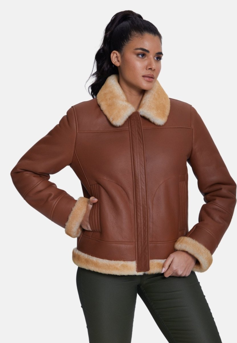 Clementine Sheepskin Jacket - Vox Leather