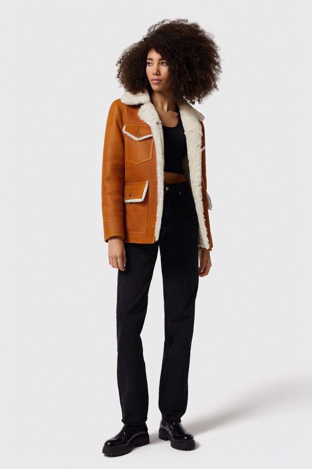 Evangeline Sheepskin Coat - Rare Leather
