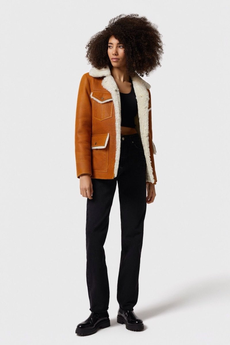 Evangeline Sheepskin Coat - Vox Leather