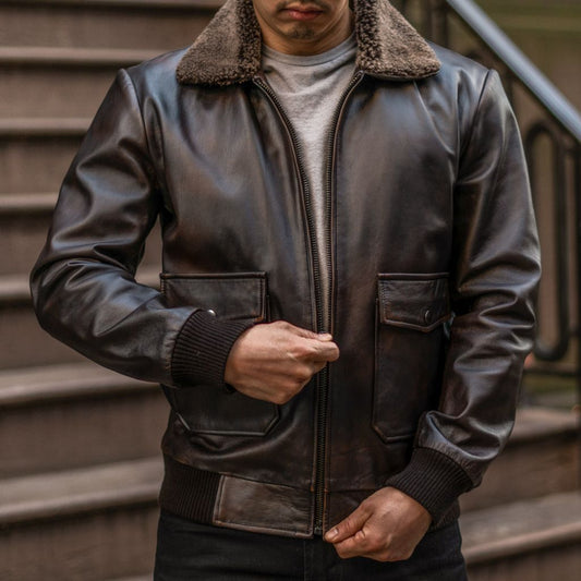 Flight Jacket | Black Coffee - Rare Leather