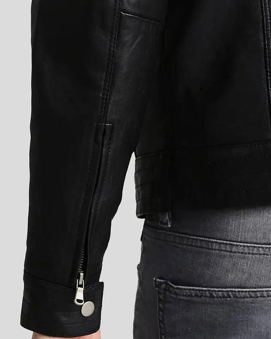 Frank Black Leather Racer Jacket - Rare Leather