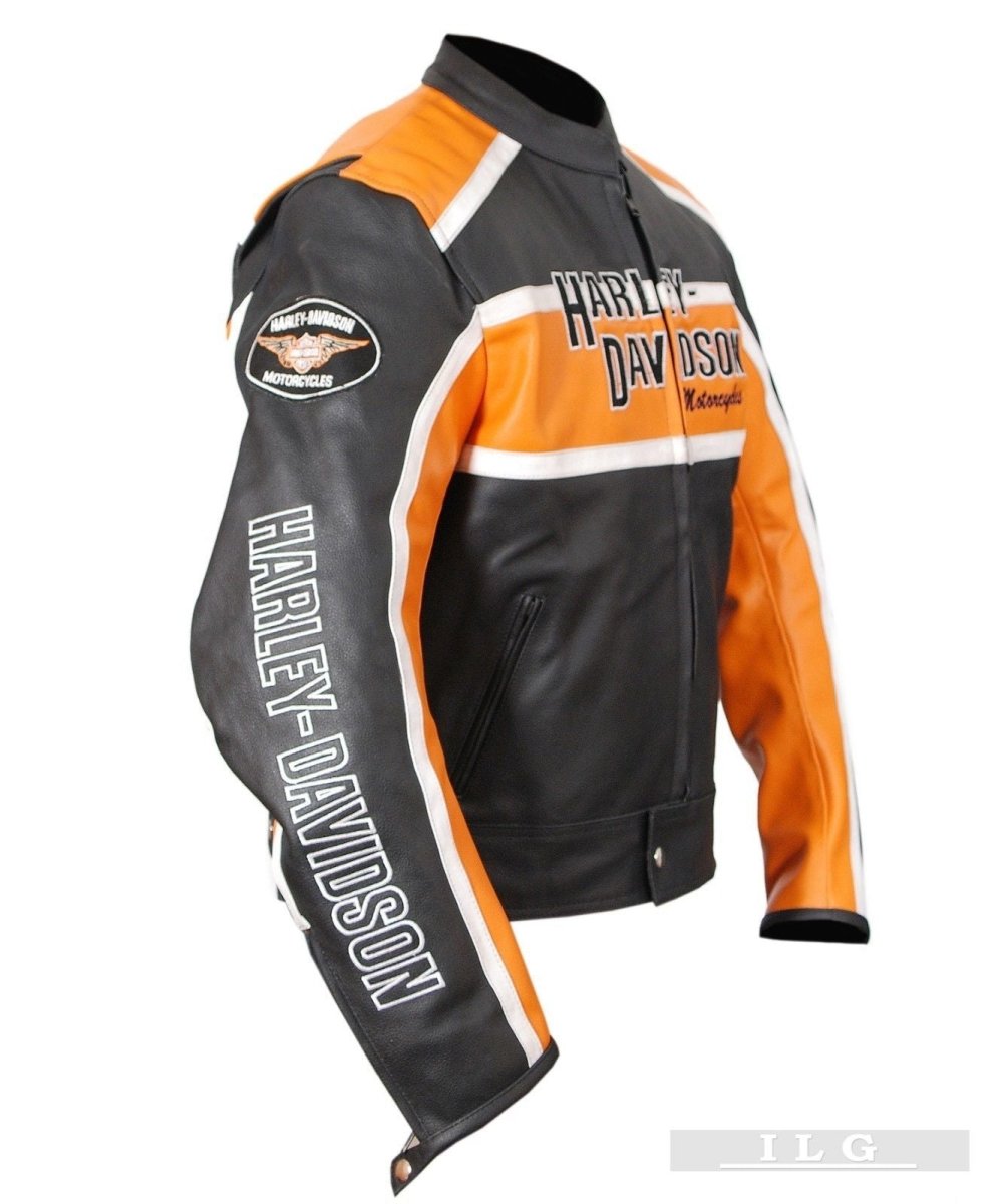 Harley Davidson Classic Cruiser Motorbike Leather Jacket - Vox Leather