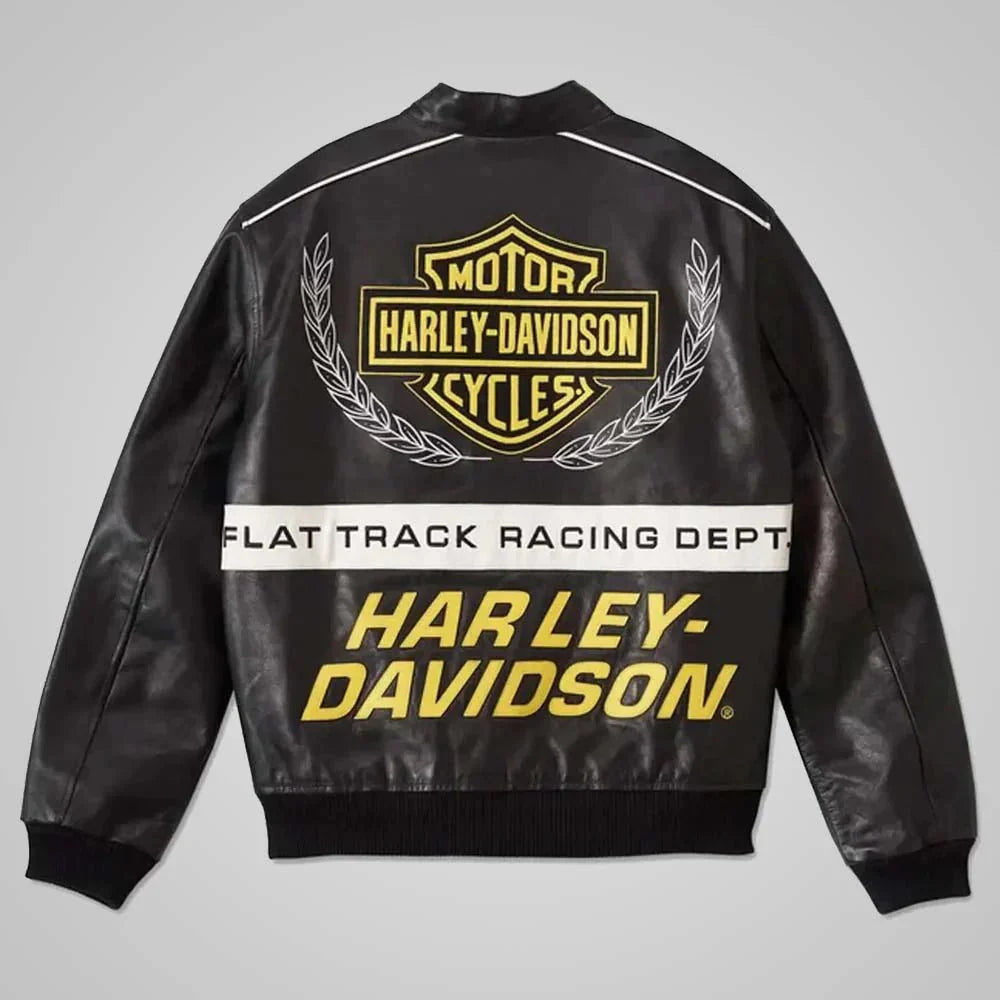 Harley Davidson XR - 750 Track Racing Leather Jacket - Rare Leather