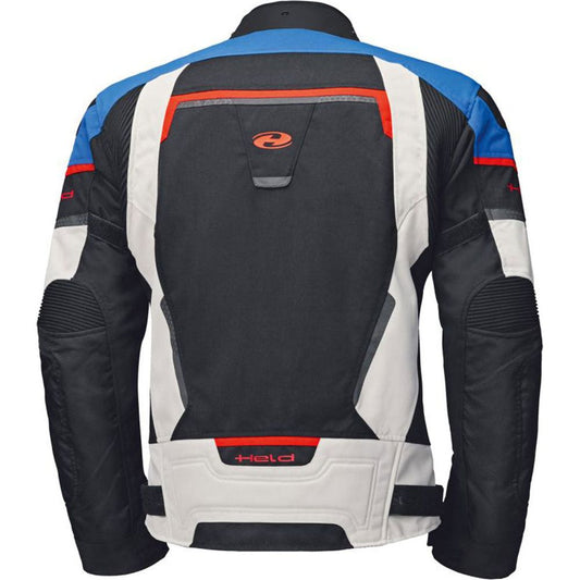 Held Manzano Top Textile Jacket Grey / Blue - Vox Leather