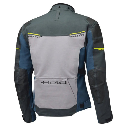 Held Tamarack Top Adventure Textile Jacket Anthracite / Grey / Blue - Vox Leather