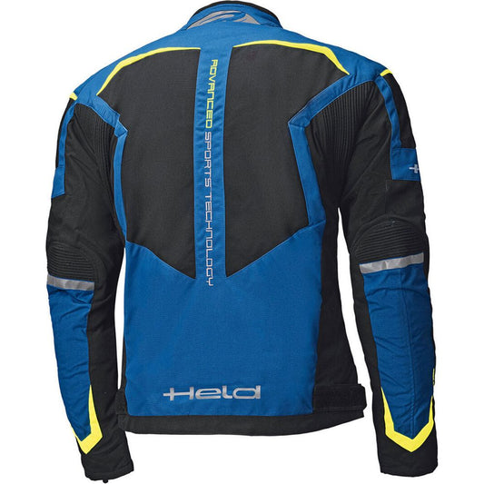 Held Zelda Textile Jacket Blue / Fluo Yellow - Vox Leather