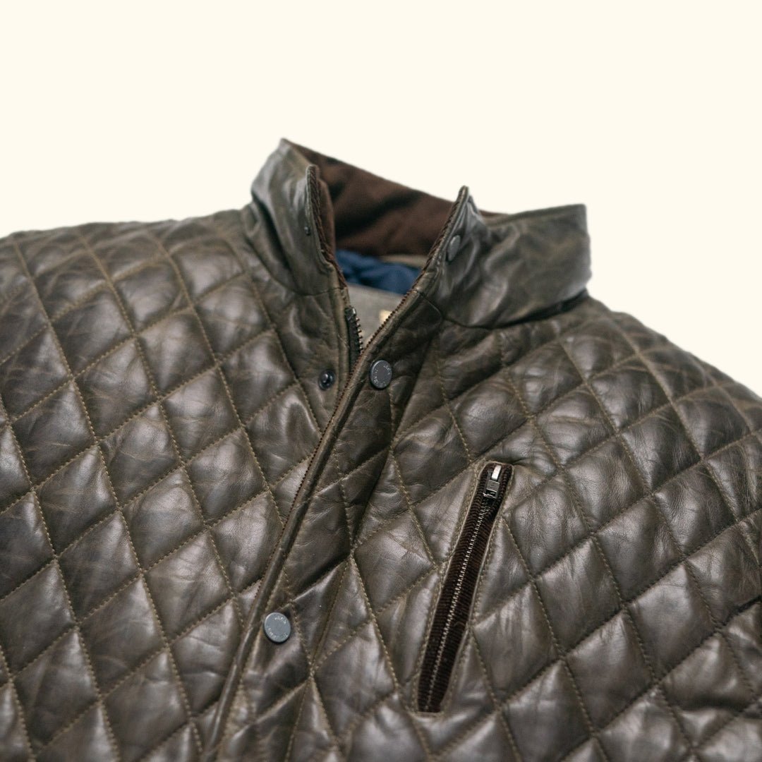 Highlands Quilted Leather Jacket - Vox Leather