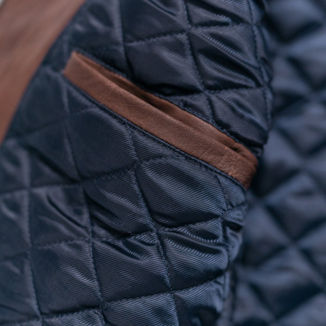 Highlands Quilted Leather Vest - Vox Leather
