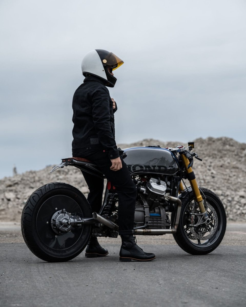 HUSKY JACKET BLACK – Sherpa Trucker Motorcycle Jacket Unisex - Vox Leather