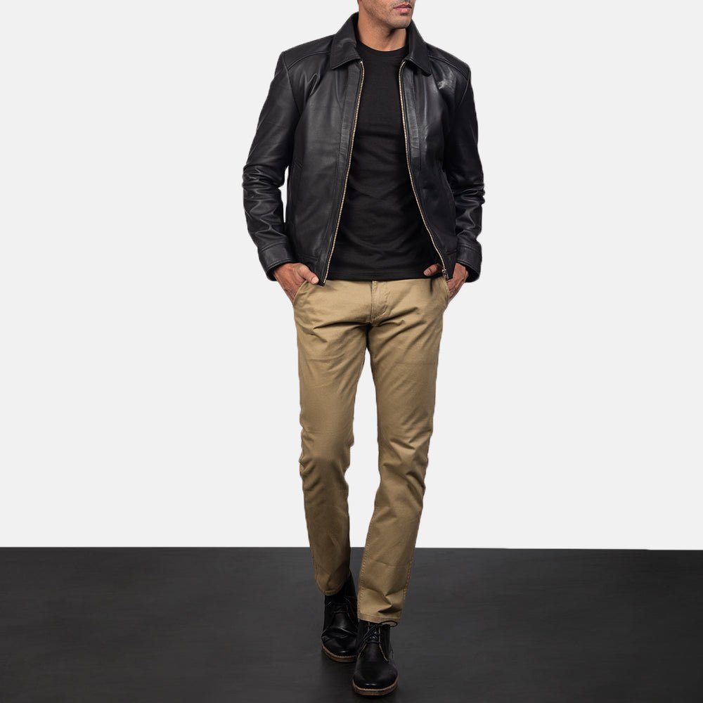Inferno Black Leather Jacket - Vox Leather