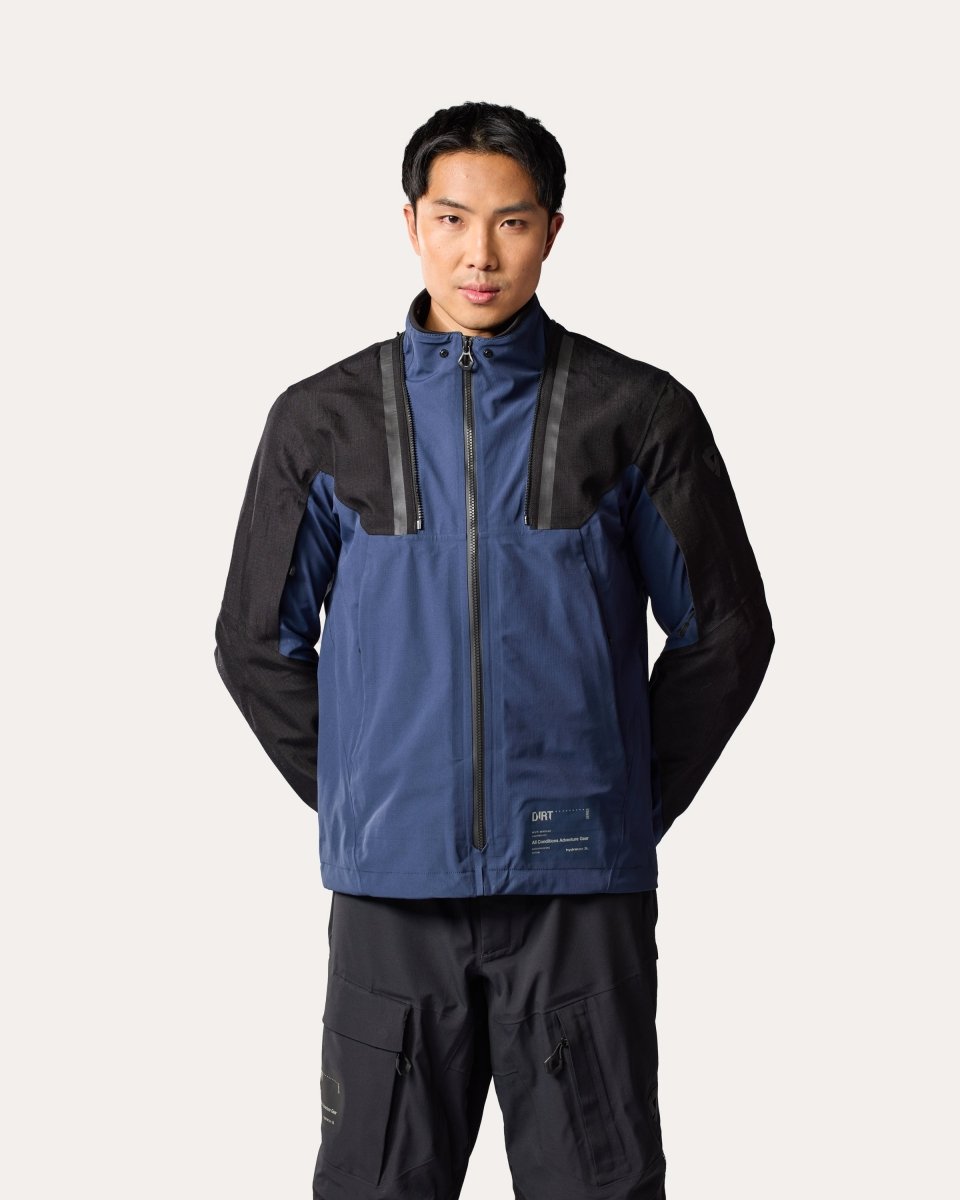 Jacket Component 3 H2O | Black-Dark Blue - Vox Leather