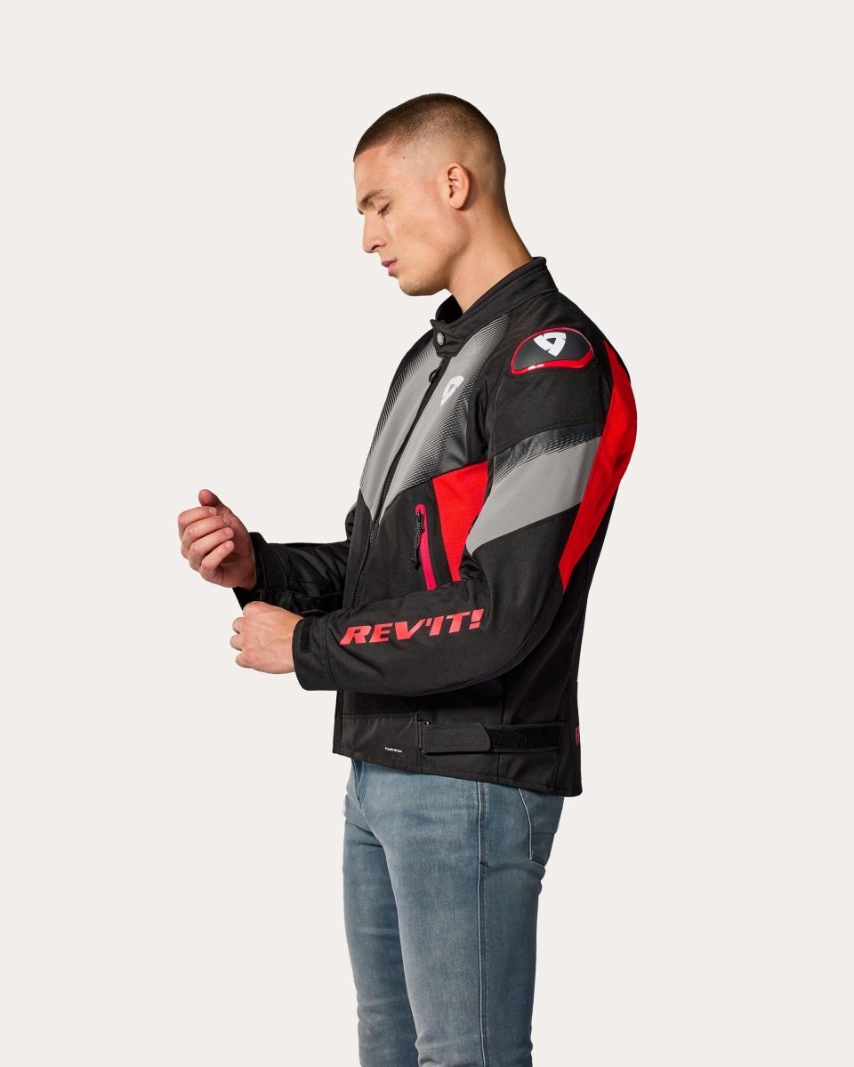 Jacket Control H2O | Black-Red - Vox Leather