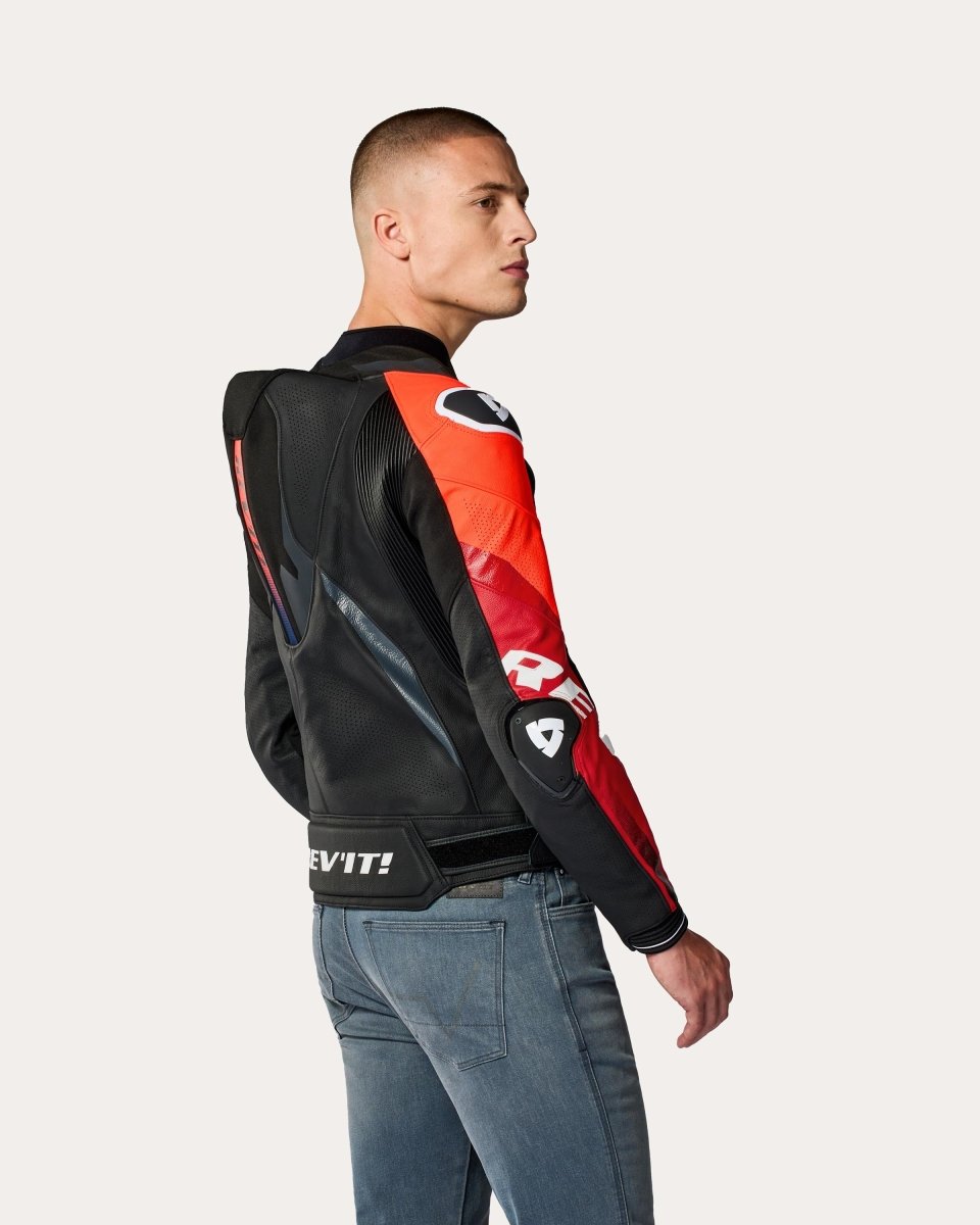 Jacket Hyperspeed 3 Pro | Black-Red - Vox Leather