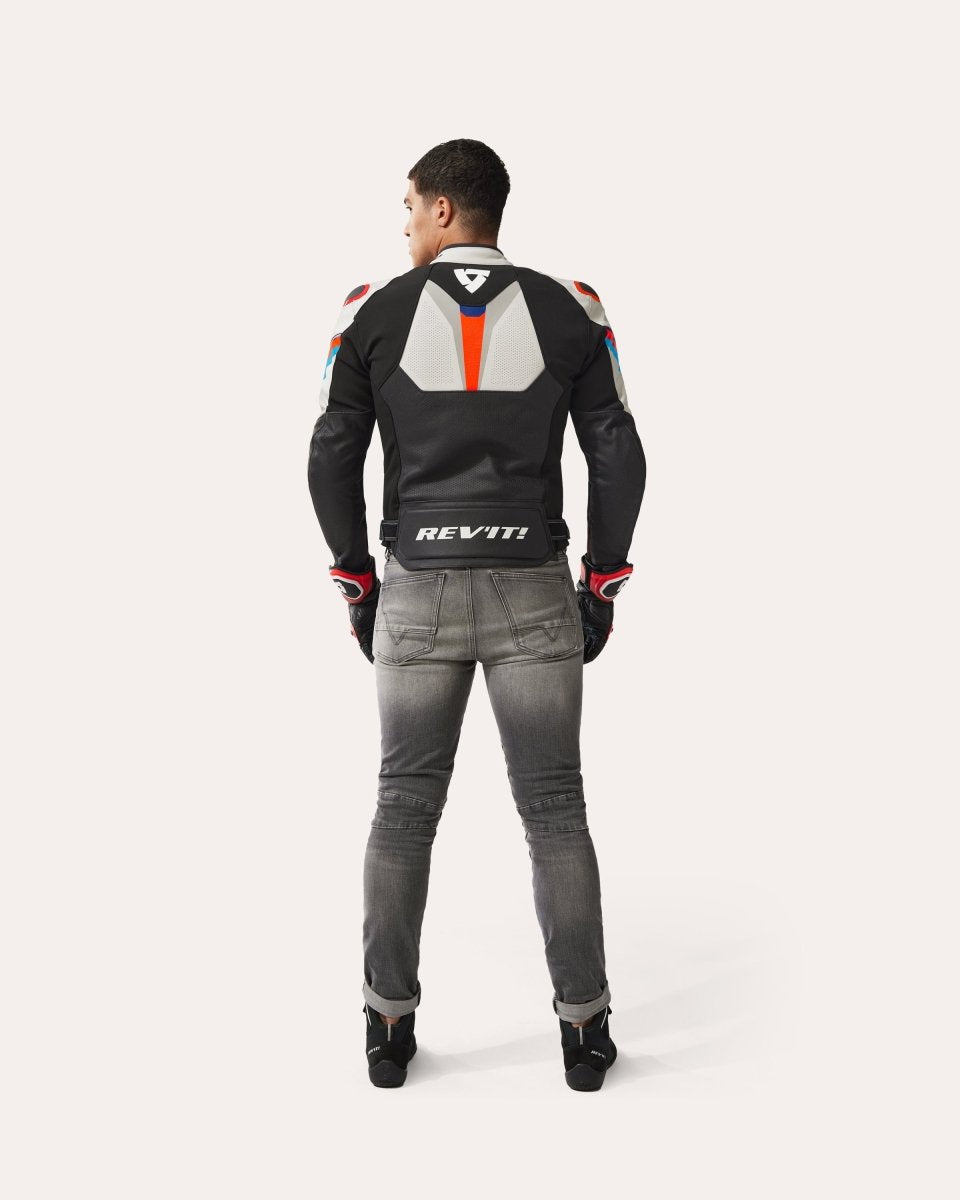Jacket Quantum 3 | Black-Light Grey - Vox Leather