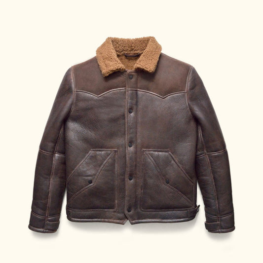 Jackson Shearling Leather Jacket - Vox Leather