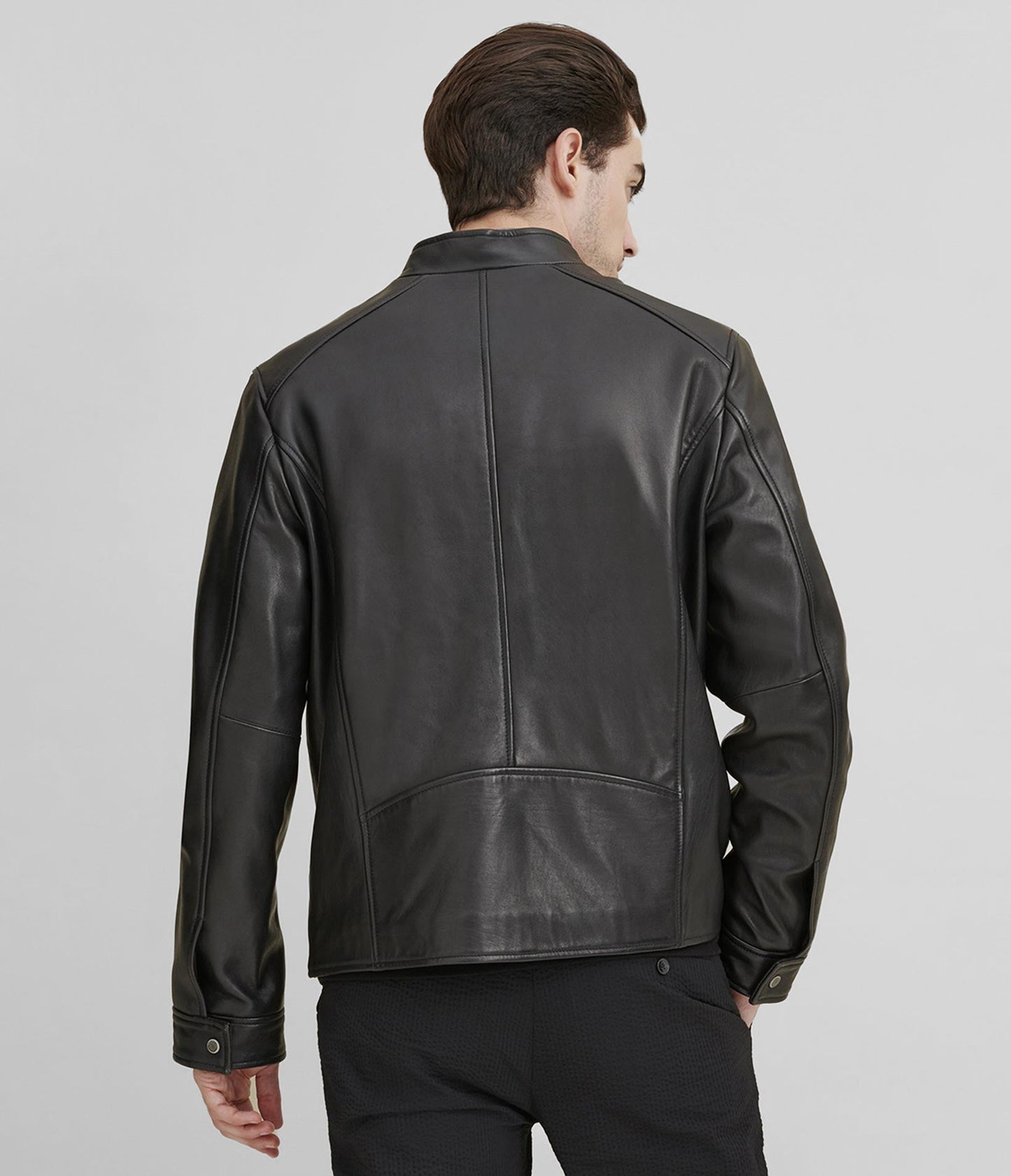 Leather Jacket With Zipper Pockets - Rare Leather
