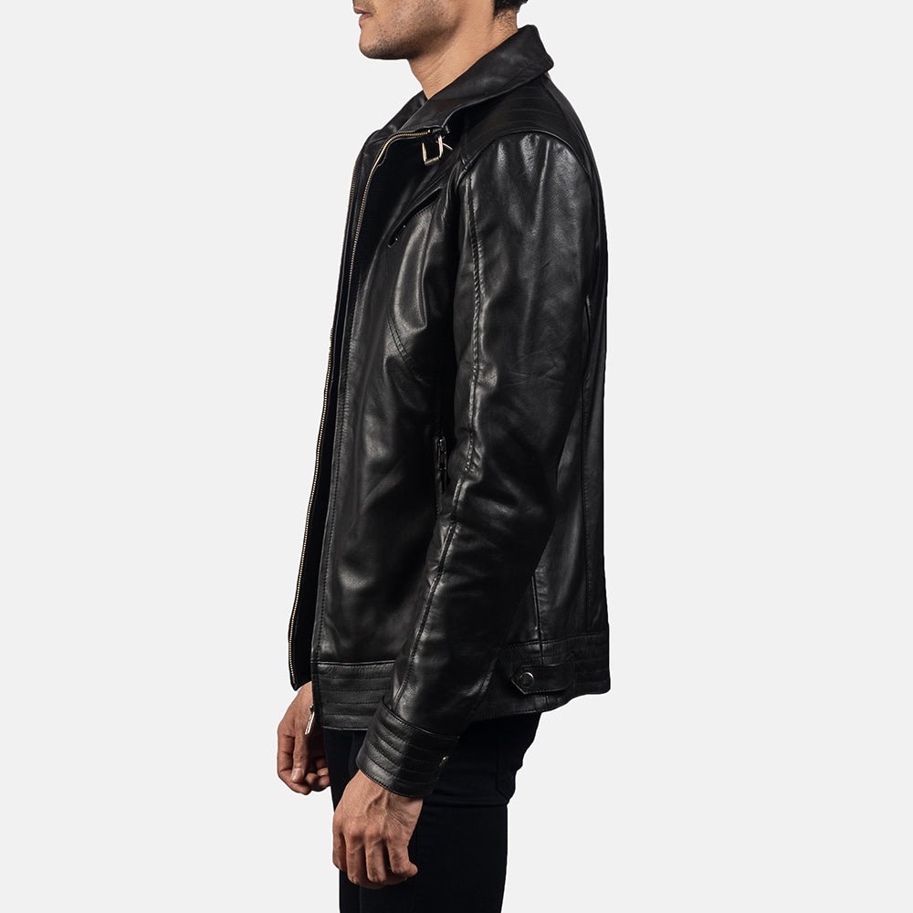 Legacy Black Leather Biker Jacket - Vox Leather