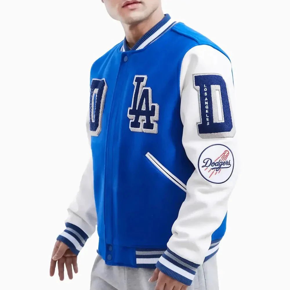 Los Angeles Dodgers MLB Mashup Varsity Jacket - Vox Leather