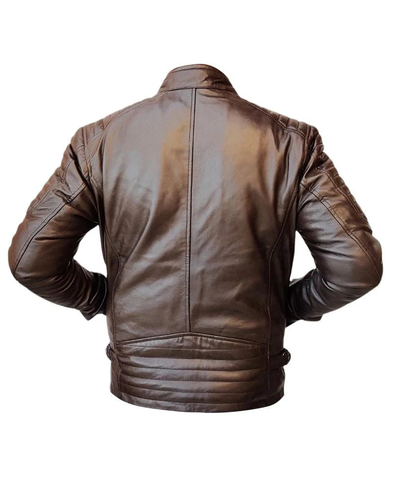 Men Handmade Slim Fit Leather Jacket - Vox Leather