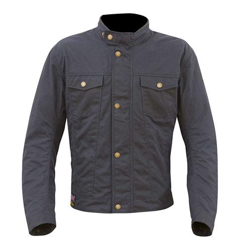 Merlin - Anson Waxed Cotton Blue Jacket - Vox Leather