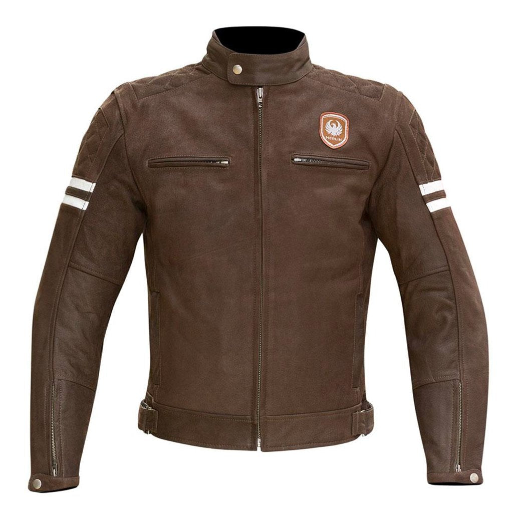 Merlin - Hixon Brown Leather Jacket - Vox Leather
