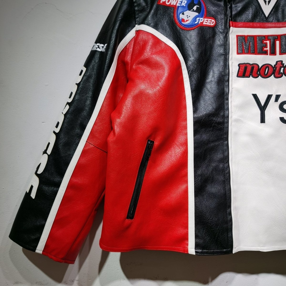 Metro Moto Y's Leather Vintage Racing Jacket - Vox Leather
