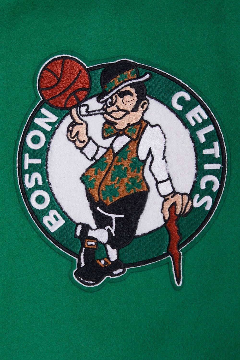 NBA BOSTON CELTICS RETRO CLASSIC RIB WOOL VARSITY JACKET - Rare Leather