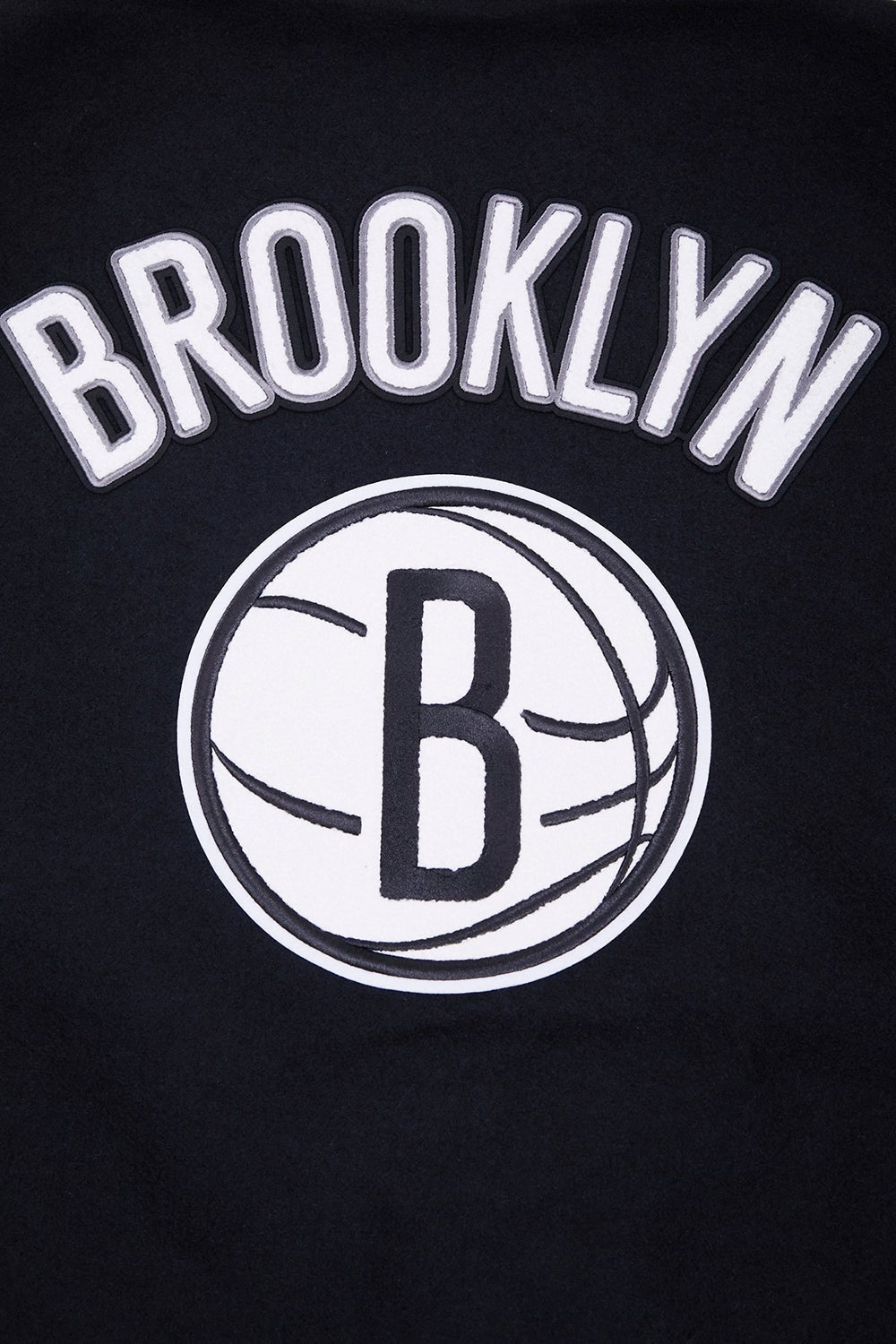 NBA BROOKLYN NETS RETRO CLASSIC RIB WOOL VARSITY JACKET - Rare Leather
