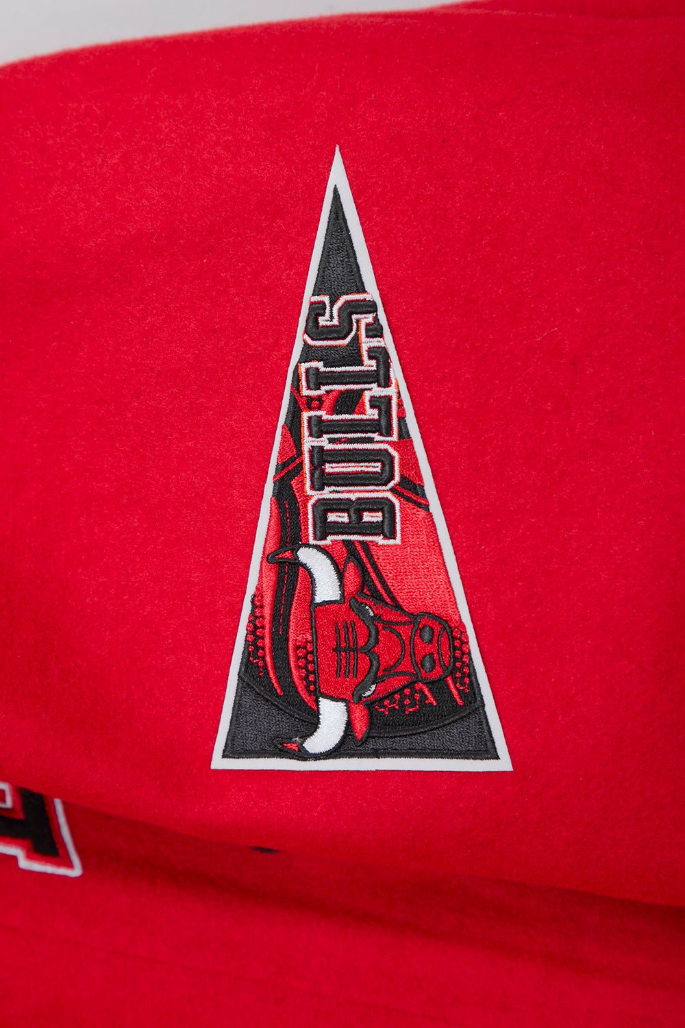 NBA CHICAGO BULLS CREST EMBLEM WOOL VARSITY JACKET - Rare Leather