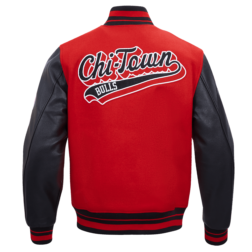 NBA CHICAGO BULLS SCRIPT TAIL WOOL VARSITY - Vox Leather