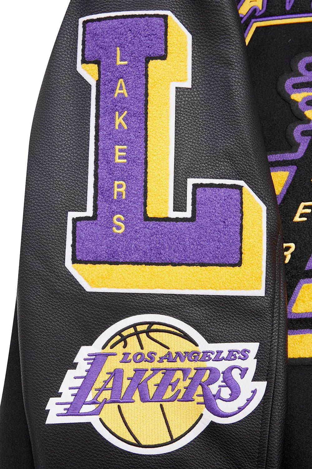 NBA LOS ANGELES LAKERS MASHUP WOOL VARSITY JACKET - Rare Leather