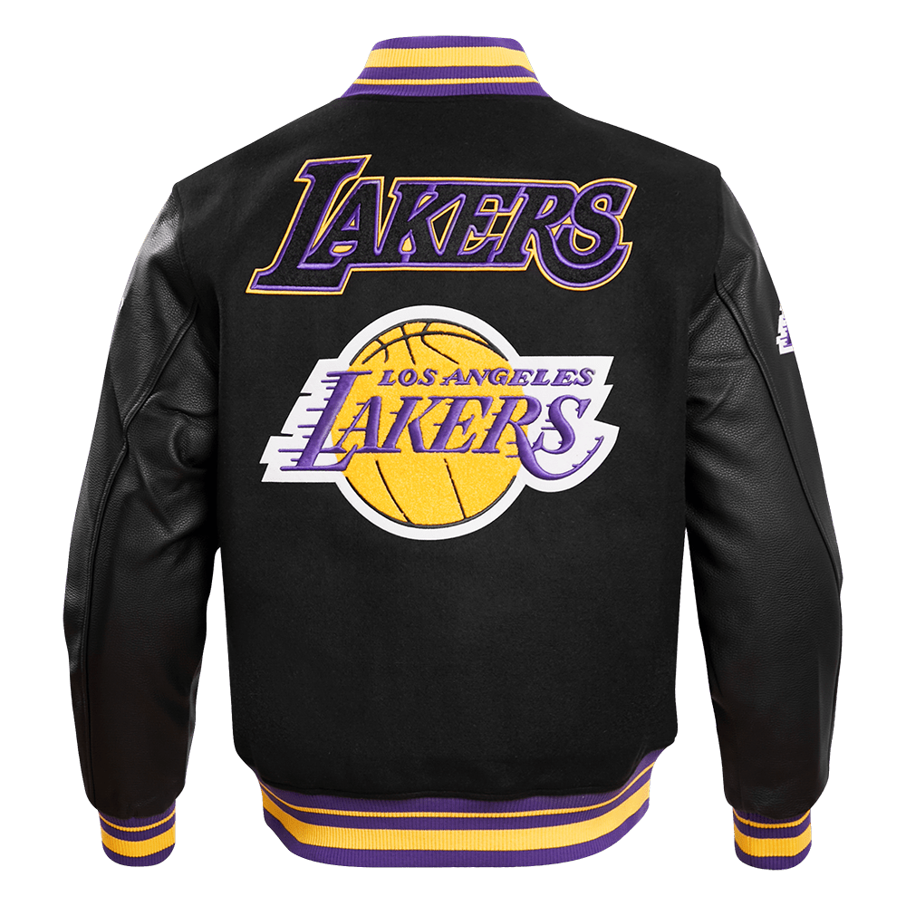 NBA LOS ANGELES LAKERS RETRO CLASSIC WOOL VARSITY JACKET - Rare Leather