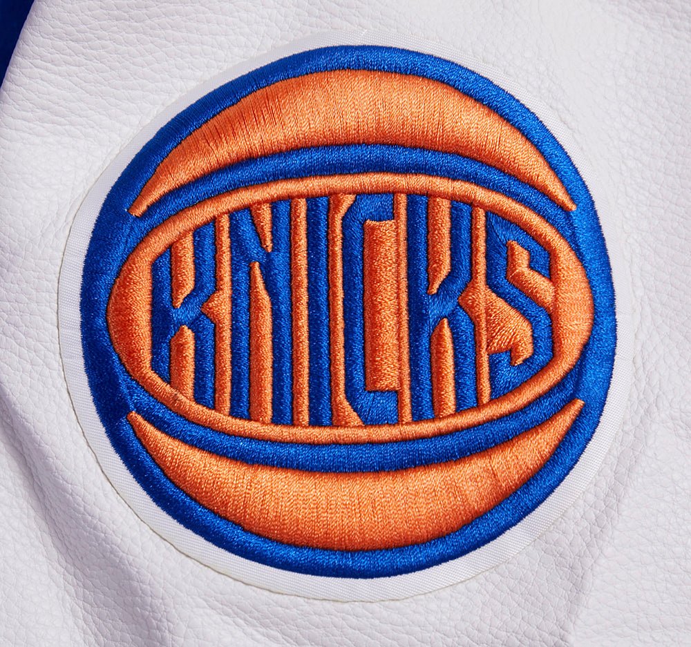 NBA NEW YORK KNICKS RETRO CLASSIC WOOL VARSITY JACKET - Rare Leather