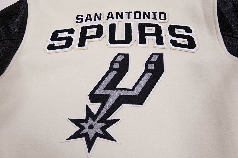 NBA SAN ANTONIO SPURS RETRO CLASSIC WOOL VARSITY JACKET - Vox Leather