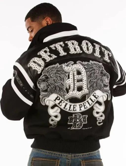 Pelle Pelle Mens Black Detroit City Jacket - Vox Leather