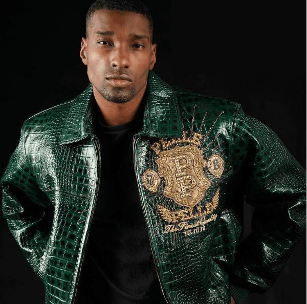 Pelle Pelle Mens Eye On The Prize Green Leather Jacket - Vox Leather