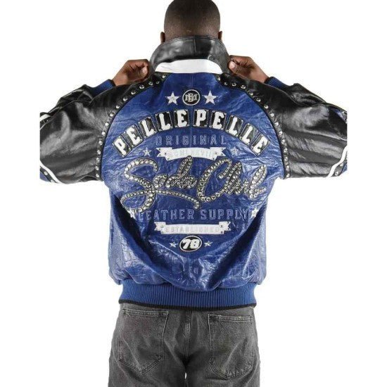 Pelle Pelle P 1978 Blue Leather Jacket - Vox Leather