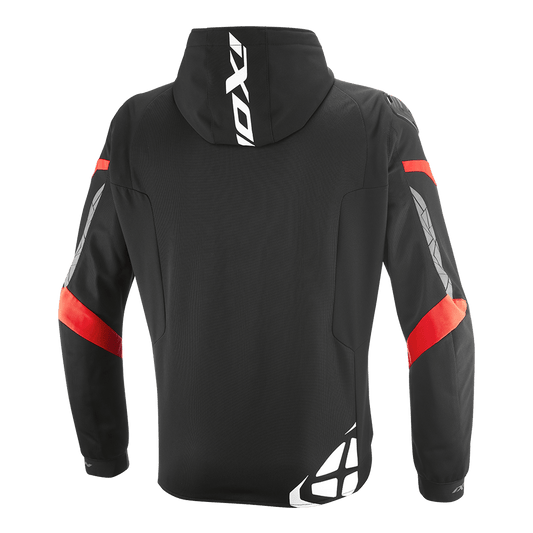 Pulsion Air - Hard Mesh Motorcycle Riding Jacket (Black/White/Bright Red) - Vox Leather